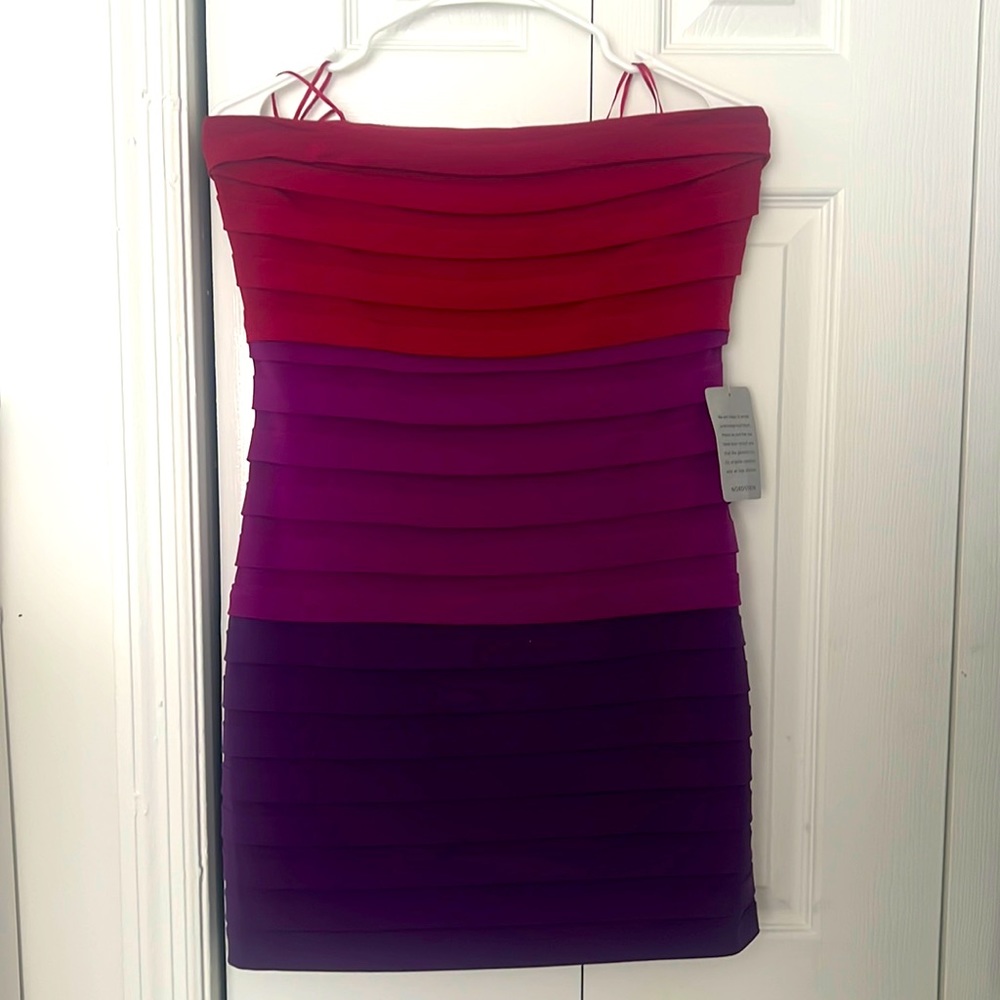 MaxandCleo Strapless ombre bodycon